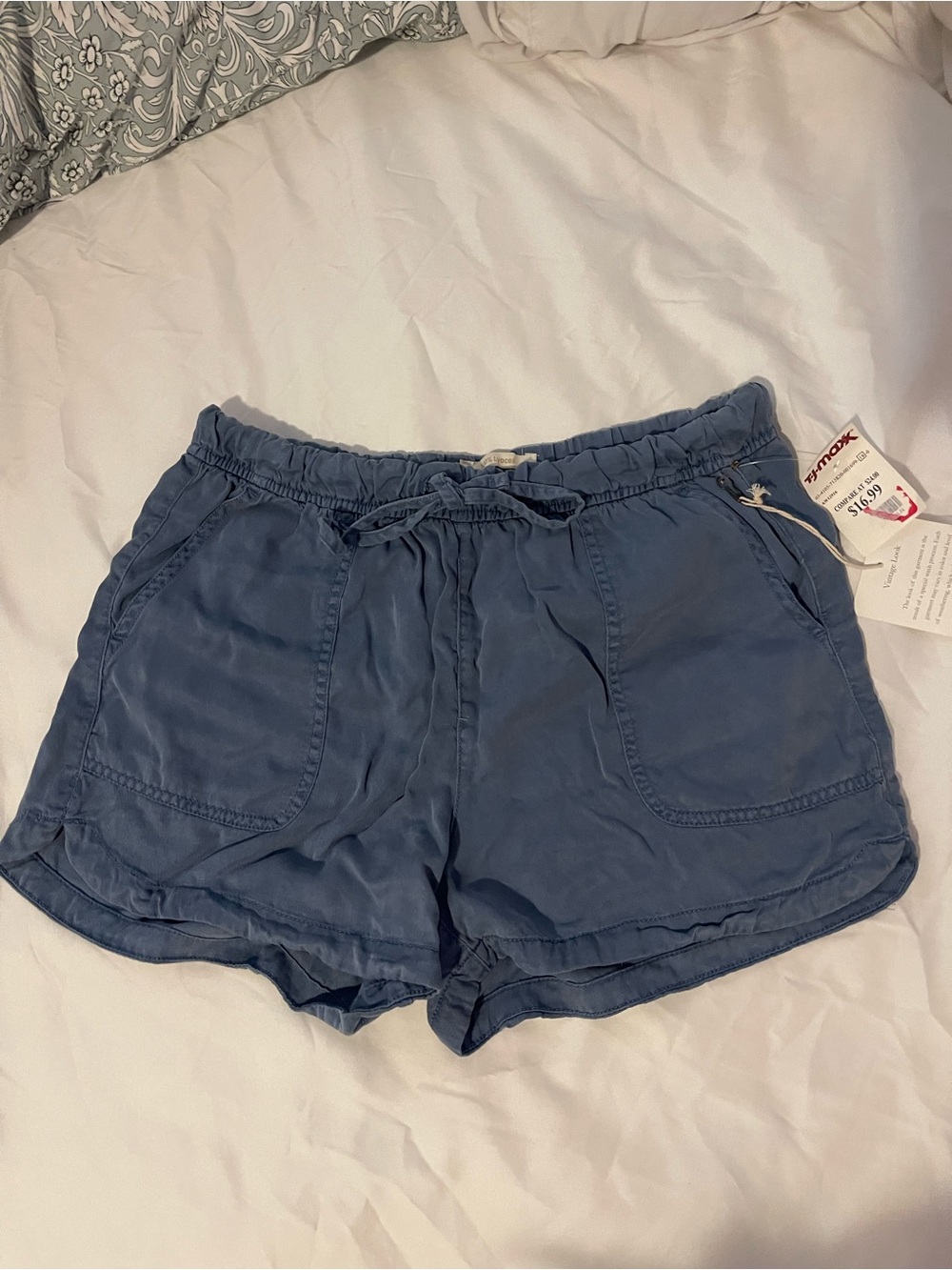 Blue Casual Shorts